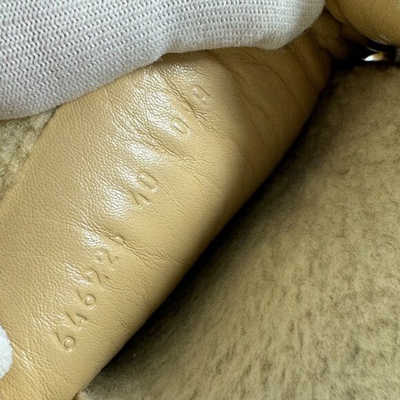 GUCCI 646225 Beige Interlocking GG Boa Slide Women's Sandals Made in Italy 40-10 - Picture 7 of 10